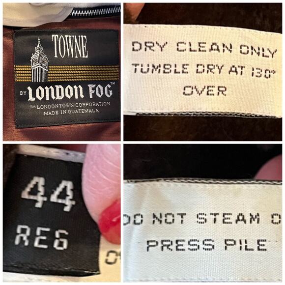 London Fog Towne Men’s Vintage Retro Classic Trench Coat Lined Tan Size 44R - Picture 11 of 12